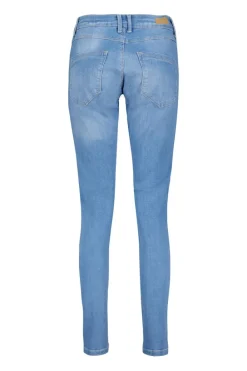 DiDi 5 pocket denim pants Mid blue- Denim | Lange Broeken