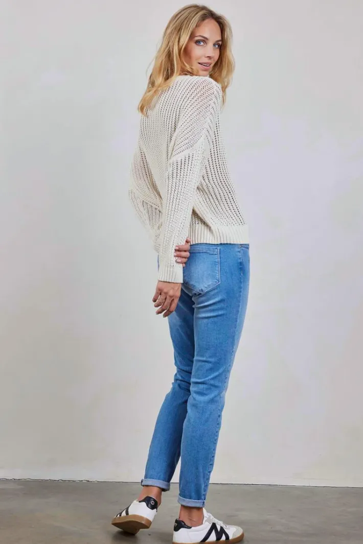 DiDi Pullover Alessia Ecru- Truien & Vesten