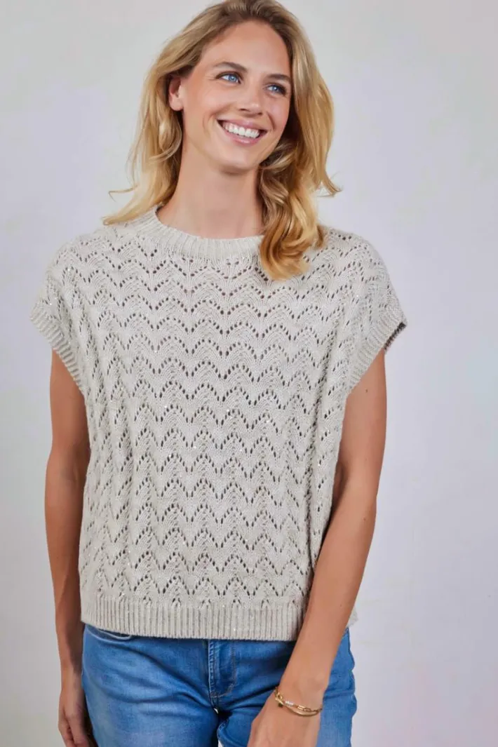 DiDi Pullover Alice Feather grey- Truien & Vesten