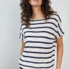 DiDi Pullover Tonia Blue Stripe- Truien & Vesten