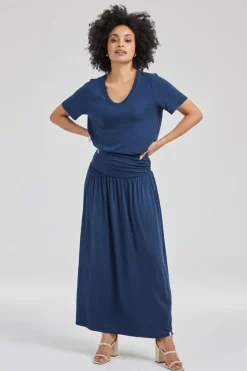 DiDi Skirt Calista in Dark blue- Basics | Rokken