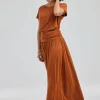 DiDi Skirt Calista in Ginger brown- Basics | Rokken