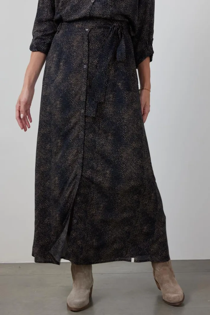 DiDi Skirt Nula Black Spectrum print- Rokken