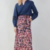 DiDi Skirt Nula Darkblue Dewdrop print- Rokken