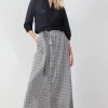 DiDi Skirt Nula in feather grey with Palette print- Rokken