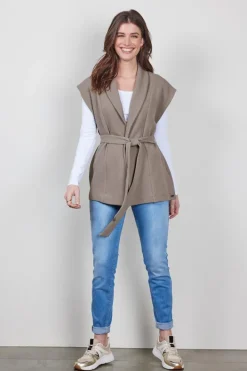 DiDi Sleeveless vest Diam in fallen rock- Truien & Vesten