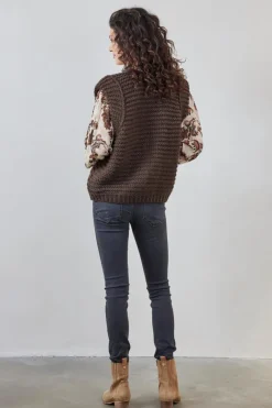 DiDi Sleeveless vest Emma in bruin- Truien & Vesten | Gilets