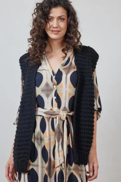 DiDi Sleeveless vest Emma in zwart- Truien & Vesten | Gilets