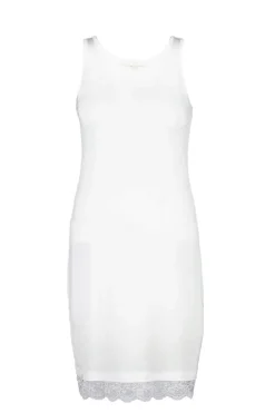 DiDi Slipdress Sally in white- Basics | Jurken & Tunieken