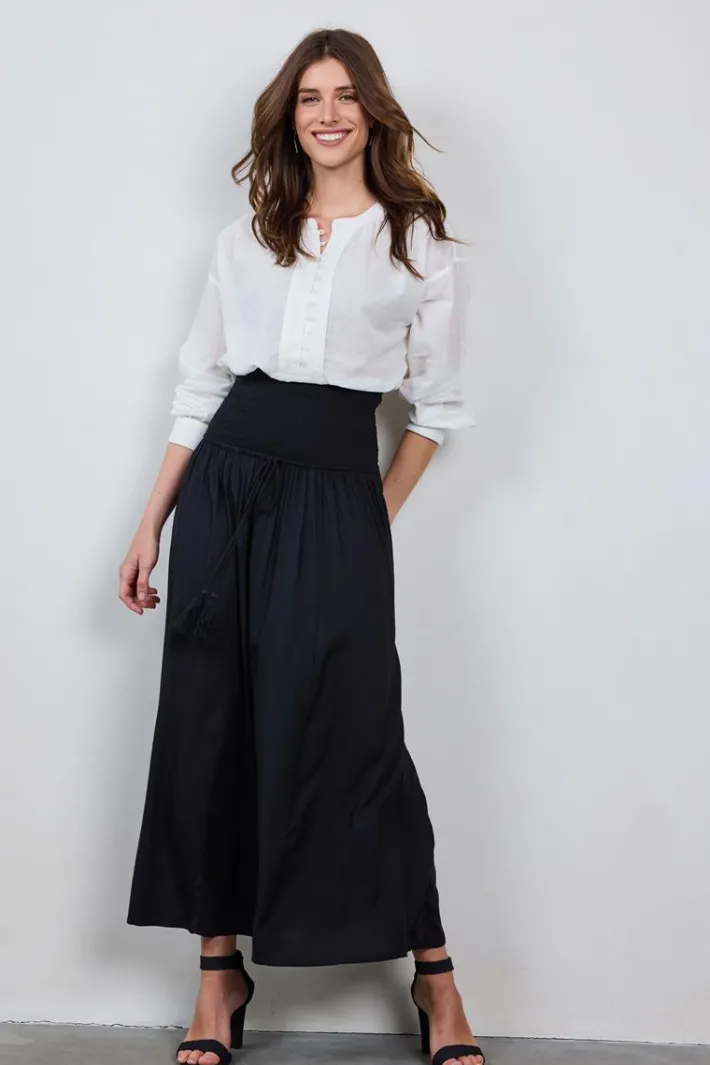 DiDi Smocked skirt Magic in black- Rokken