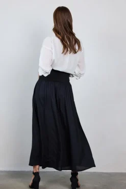 DiDi Smocked skirt Magic in black- Rokken