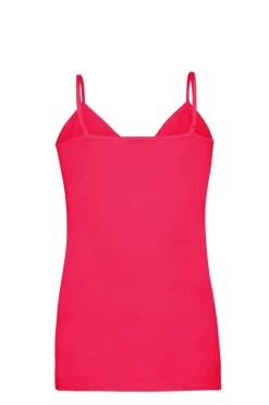 DiDi Spaghetti V singlet in magenta roze- Basics | T-shirts & Tops