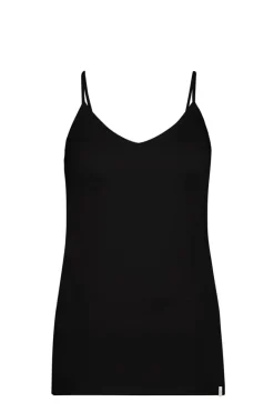 DiDi Spaghetti V singlet in zwart- Basics | T-shirts & Tops