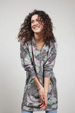 DiDi Sweat dress Chilly met Cosmic Flower print- Truien & Vesten | Sweaters