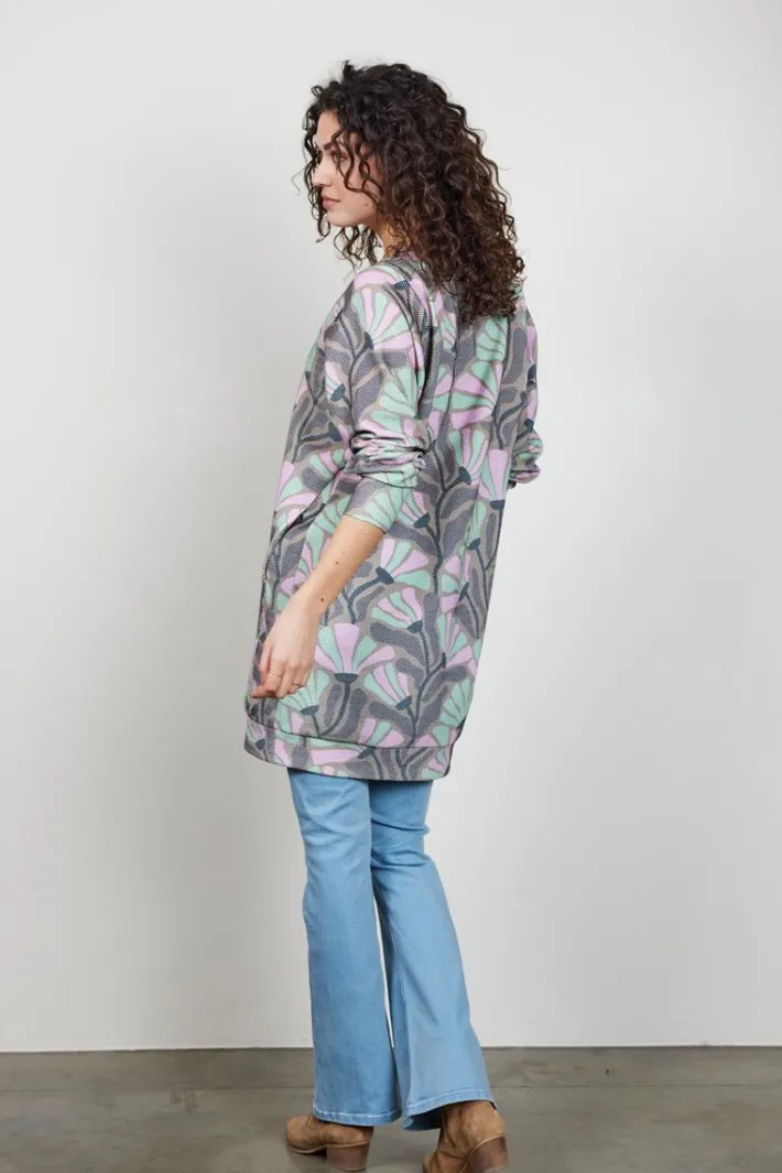 DiDi Sweat dress Chilly met Cosmic Flower print- Truien & Vesten | Sweaters