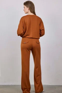 DiDi Sweat pants Raya Ginger brown- Lange Broeken