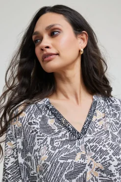 DiDi Top Ayanna Pixel print- Blouses