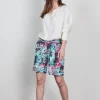 DiDi Travel Bermuda Urban in dark shadow in Floral Medley print- Korte Broeken | Travel
