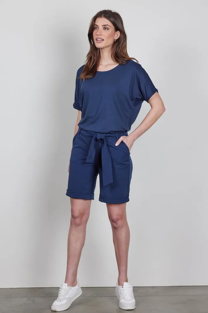 DiDi Travel Bermuda Urban in dark Navy- Travel | Korte Broeken