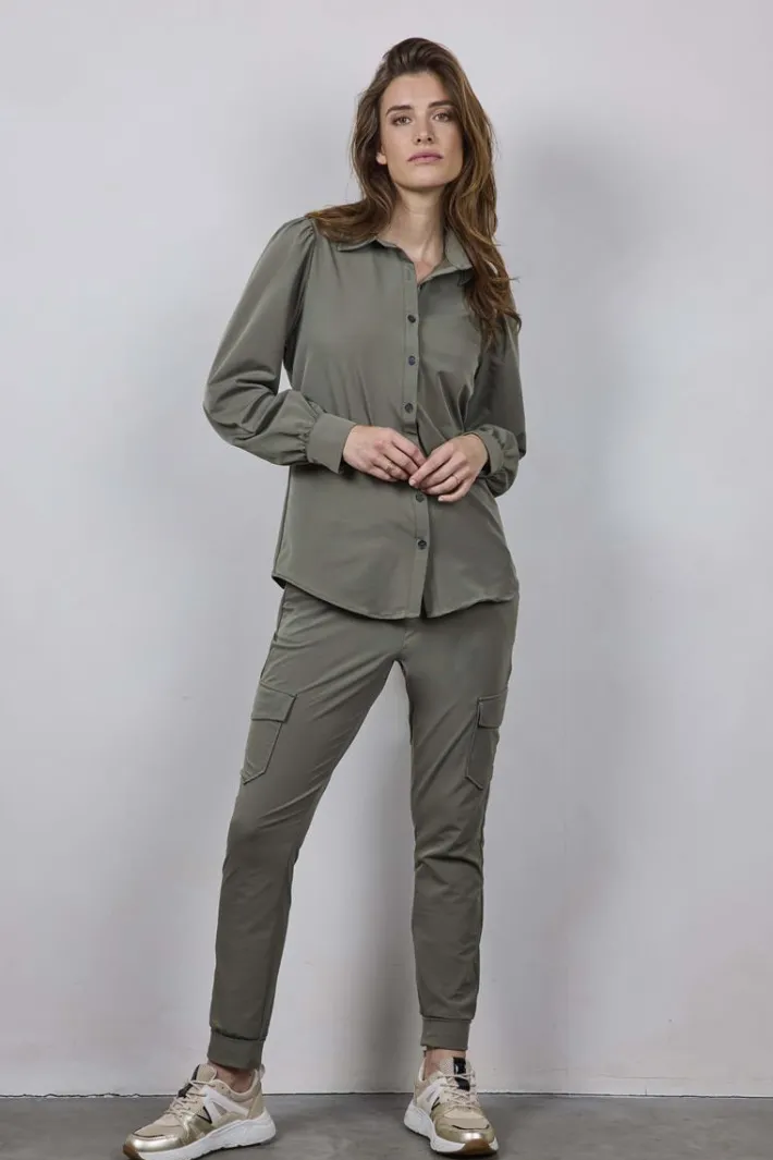 DiDi Travel blouse Culture in Dusty olive- Travel | Blouses