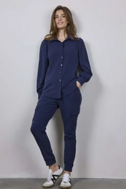 DiDi Travel blouse Culture in dark navy- Travel | Blouses