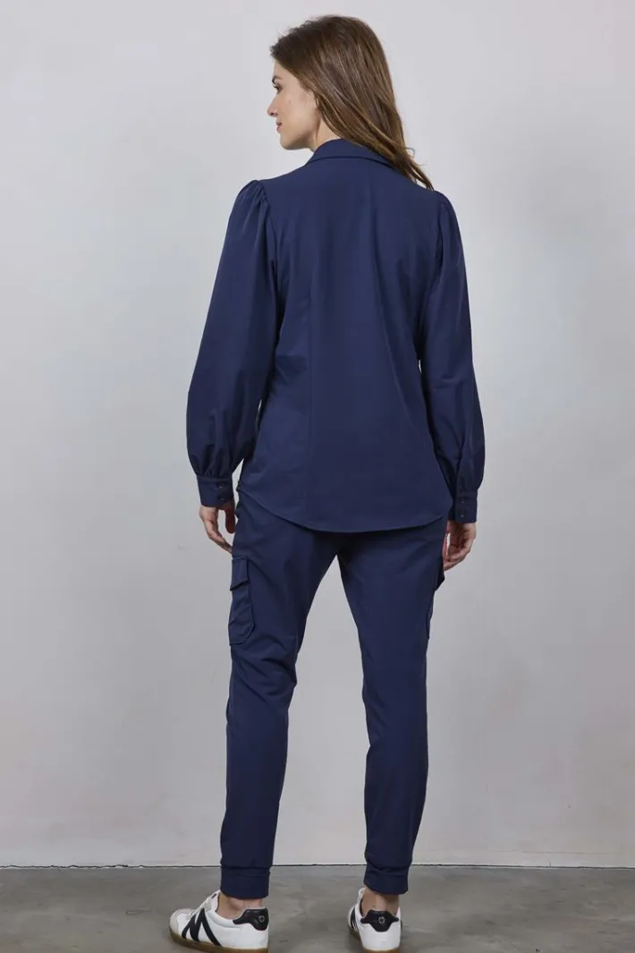 DiDi Travel blouse Culture in dark navy- Travel | Blouses