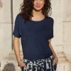 DiDi Travel capri Journal in dark blue with Galaxy print- Travel | Korte Broeken