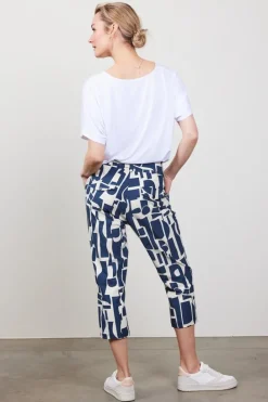 DiDi Travel capri Journal in dark blue with Galaxy print- Travel | Korte Broeken