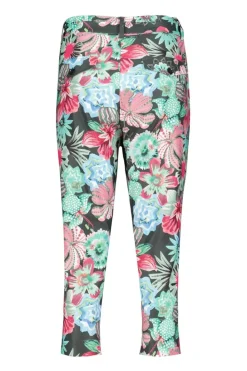 DiDi Travel capri Journal print in dark shadow with Floral medley print- Travel | Korte Broeken