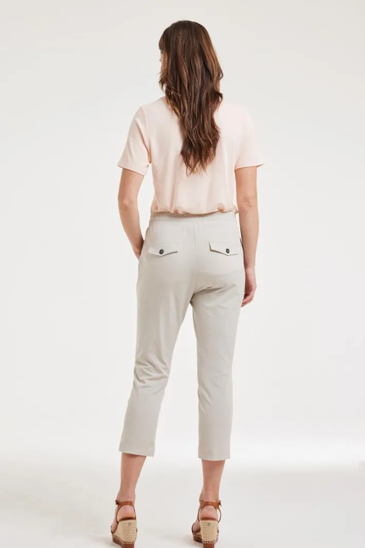 DiDi Travel capri Ryder Feather grey- Travel | Korte Broeken