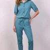 DiDi Travel pants Dakota Atlantic green- Travel | Lange Broeken