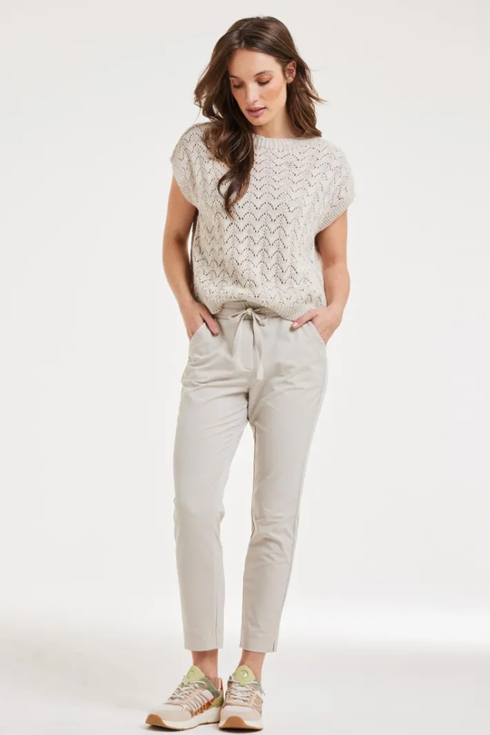 DiDi Travel pants Dakota Feather grey- Travel | Lange Broeken