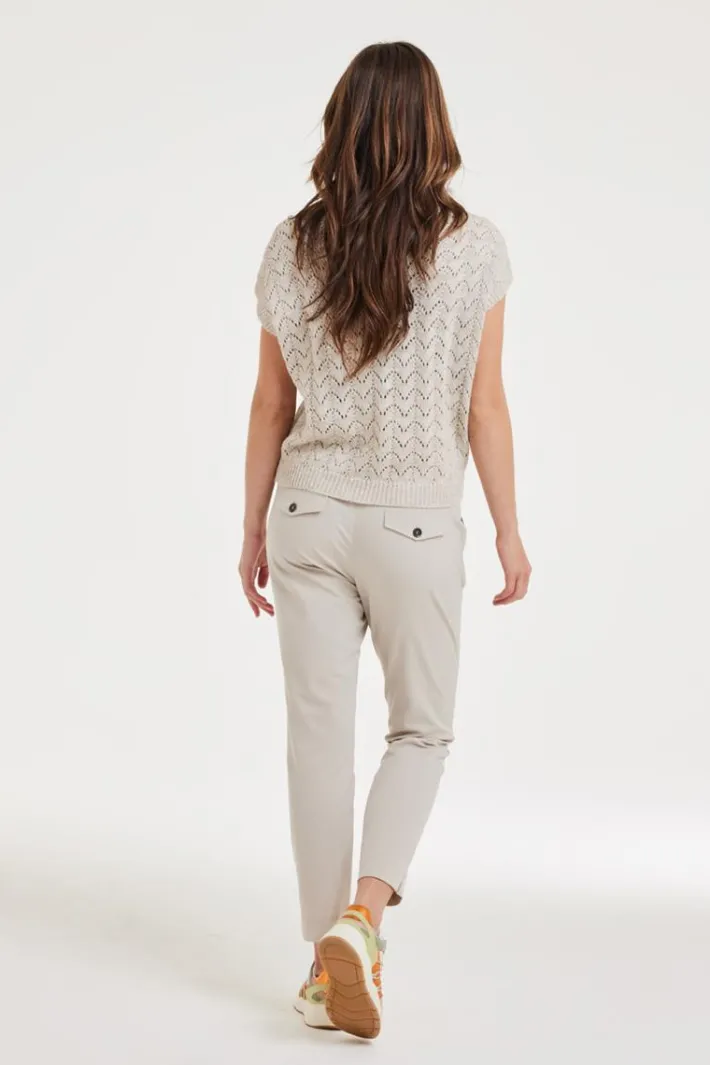 DiDi Travel pants Dakota Feather grey- Travel | Lange Broeken