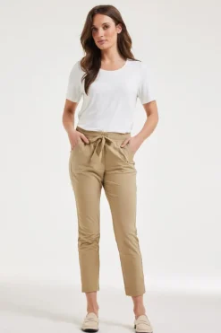 DiDi Travel pants Dakota Kelp sand- Travel | Lange Broeken