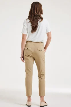 DiDi Travel pants Dakota Kelp sand- Travel | Lange Broeken