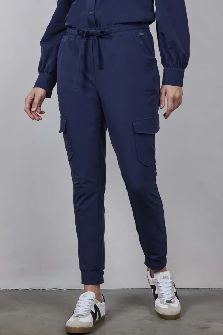 DiDi Travel pants Dash in Dark navy- Travel | Lange Broeken
