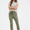 DiDi Travel pants Dash in dusty olive- Travel | Lange Broeken