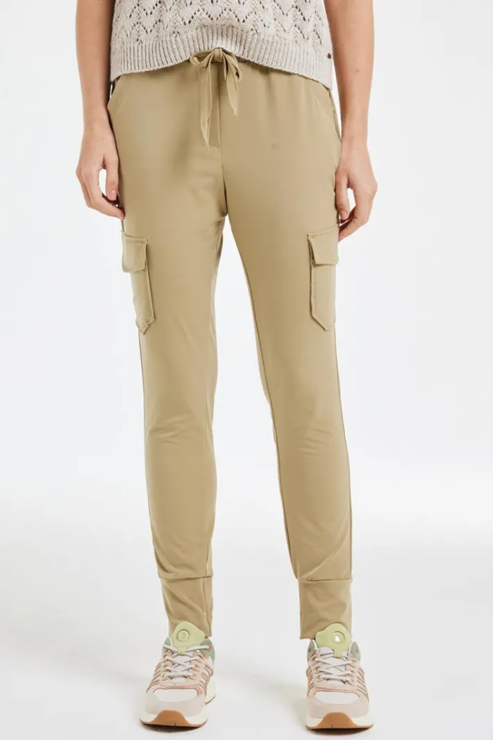 DiDi Travel pants Dash in kelp sand- Travel | Lange Broeken