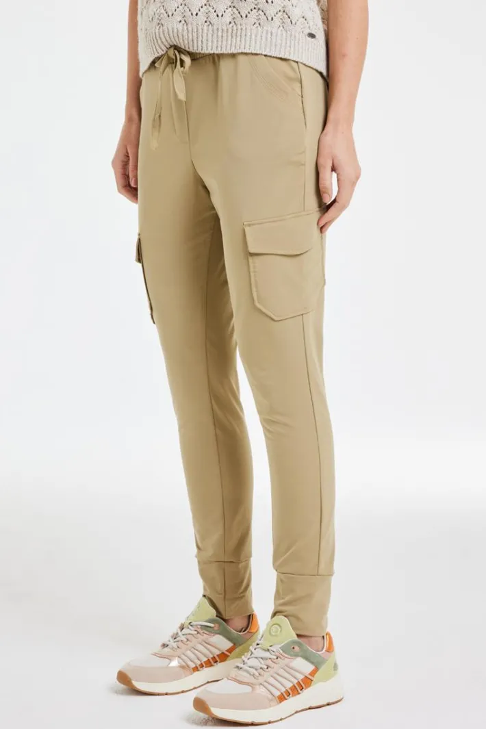 DiDi Travel pants Dash in kelp sand- Travel | Lange Broeken