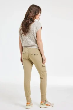 DiDi Travel pants Dash in kelp sand- Travel | Lange Broeken