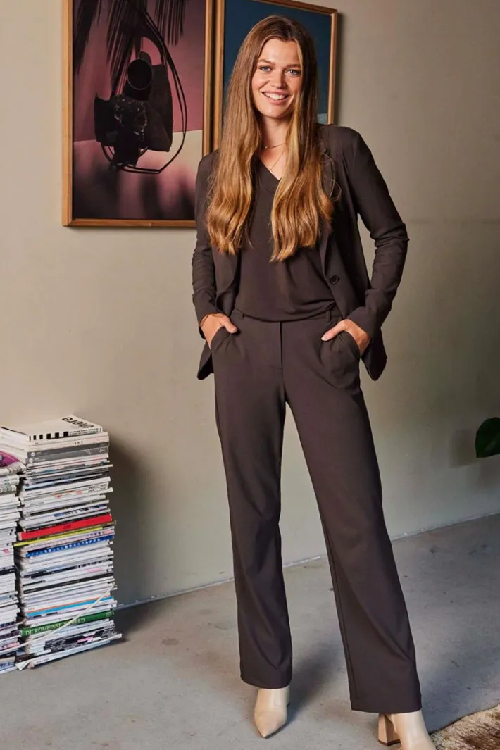 DiDi Travel pants Explore Chocolate brown- Travel | Lange Broeken