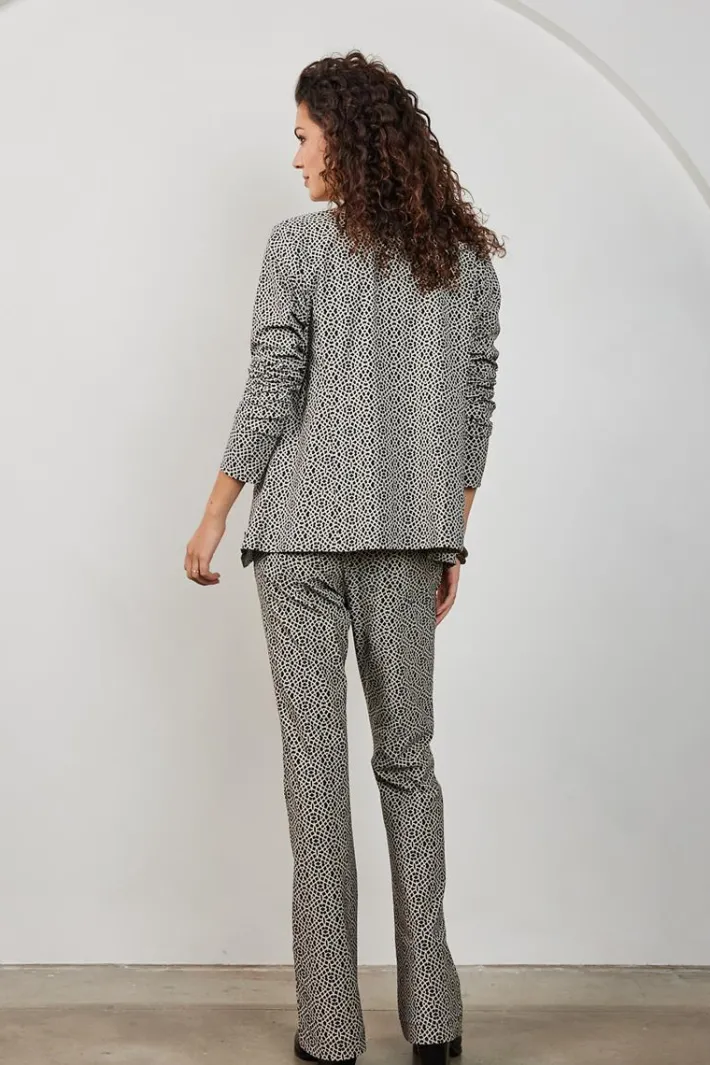 DiDi Travel pants Explore print Black with Cycle print- Travel | Lange Broeken