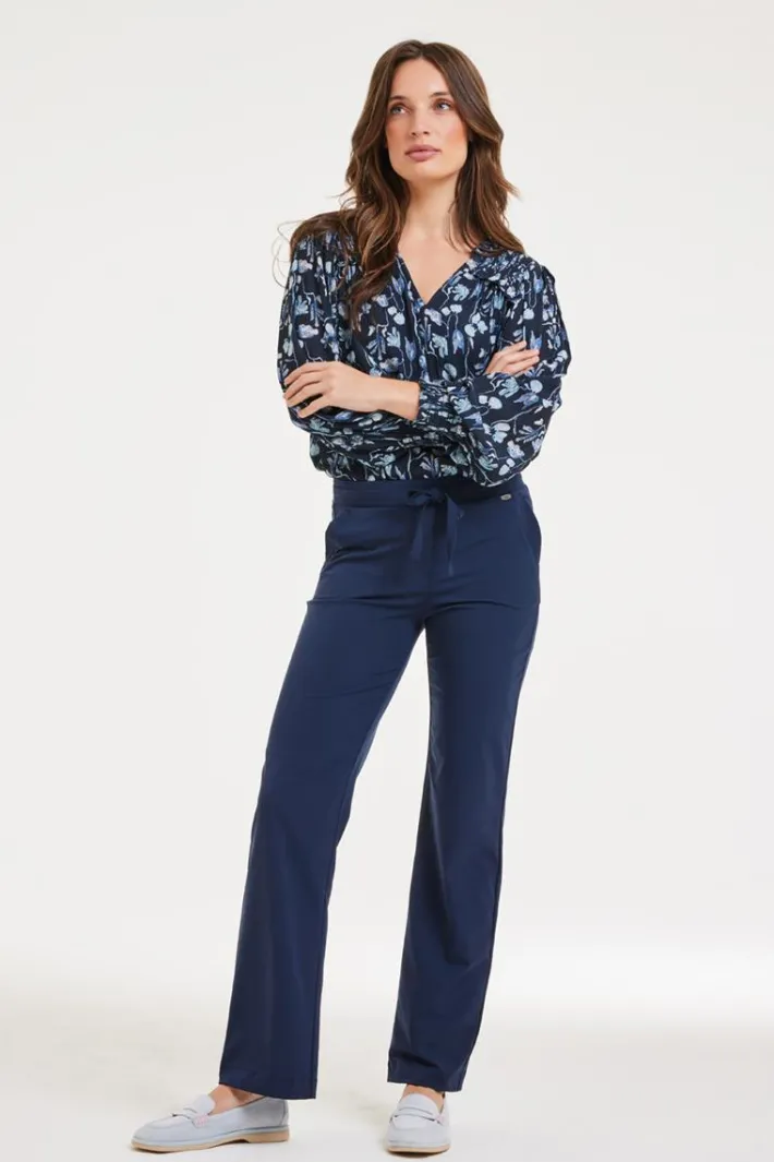 DiDi Travel pants Falcon Dark blue- Travel | Lange Broeken