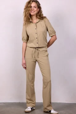 DiDi Travel pants Falcon Kelp sand- Travel | Lange Broeken