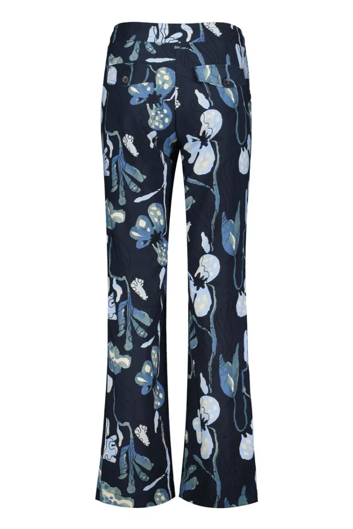 DiDi Travel pants Falcon print Darkblue Ambiance print- Travel | Lange Broeken