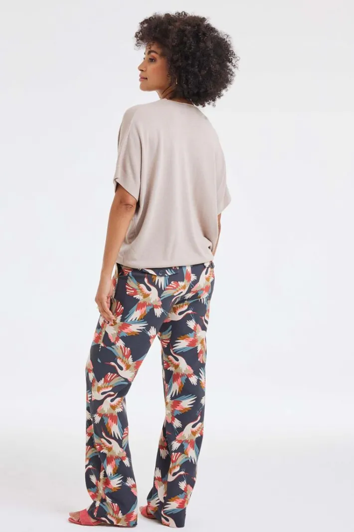 DiDi Travel pants Falcon Skydancer print- Travel | Lange Broeken