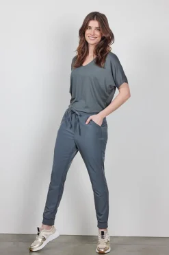 DiDi Travel pants Flying in dark shadow grey- Travel | Lange Broeken