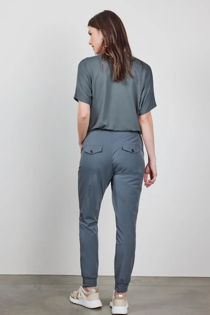 DiDi Travel pants Flying in dark shadow grey- Travel | Lange Broeken