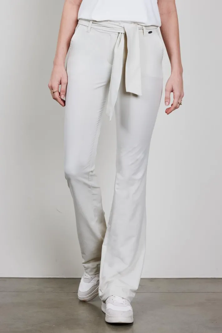 DiDi Travel pants Paseo in Light Silver- Travel | Lange Broeken
