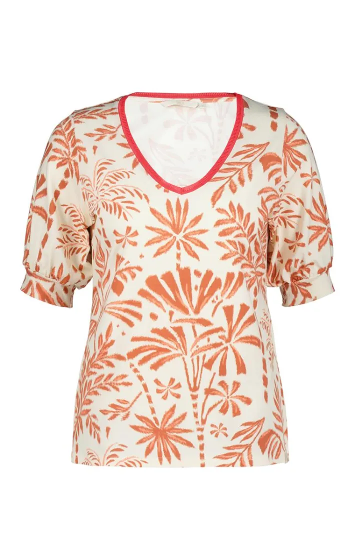 DiDi T-shirt Auri Ecru Palmer print- T-shirts & Tops